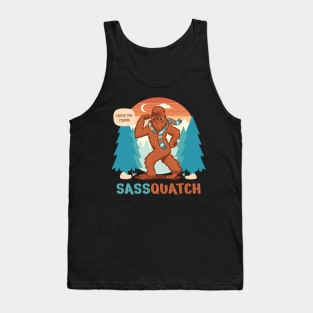 Sass-quatch caught you staring Tank Top